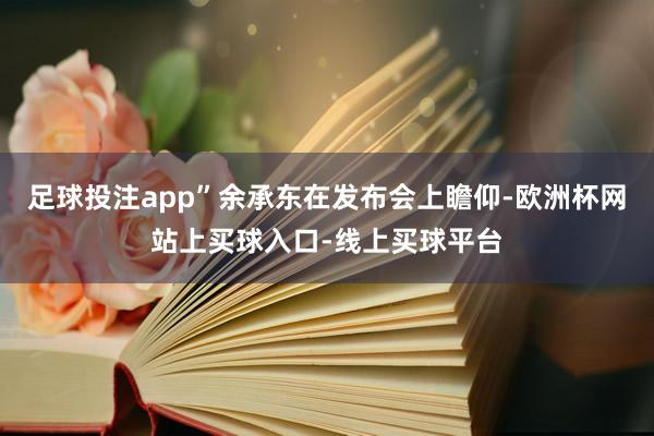 足球投注app”余承东在发布会上瞻仰-欧洲杯网站上买球入口-线上买球平台